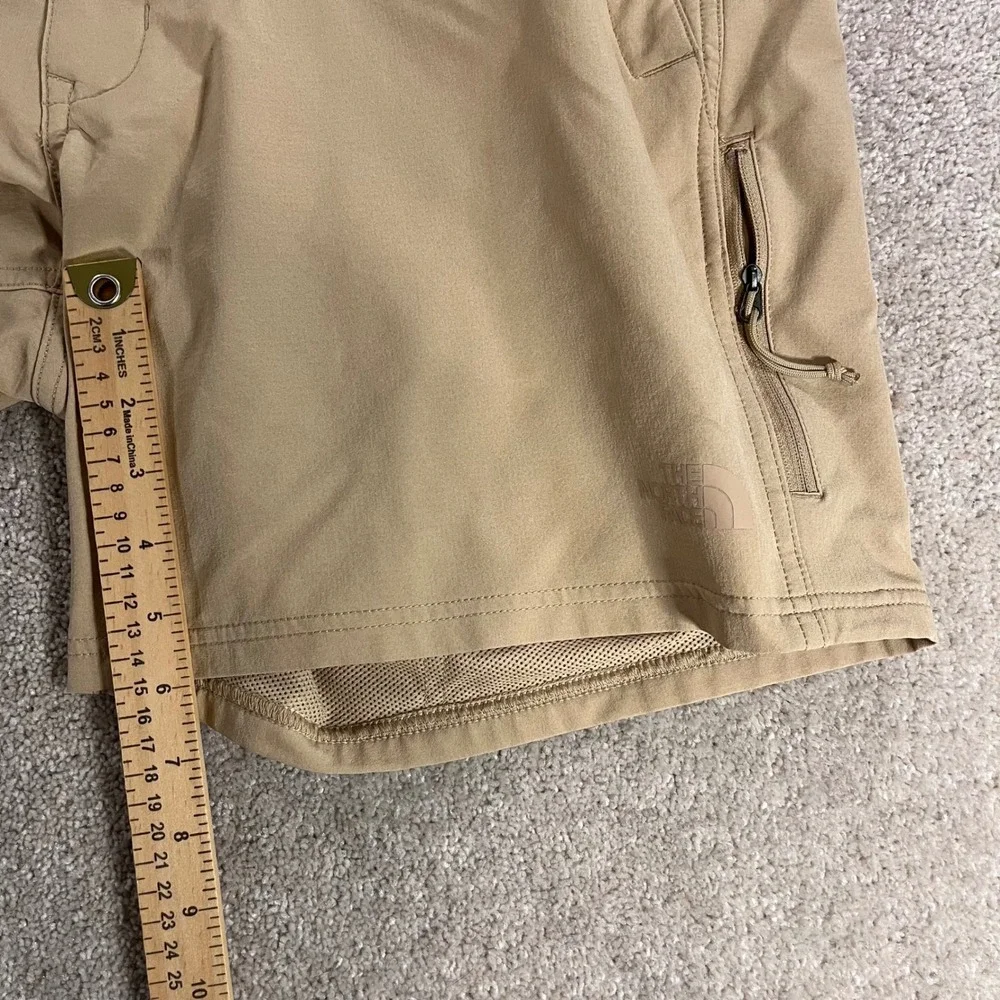 The North Face Hiking Shorts Mens 36 Khaki Stretch Technical Trail